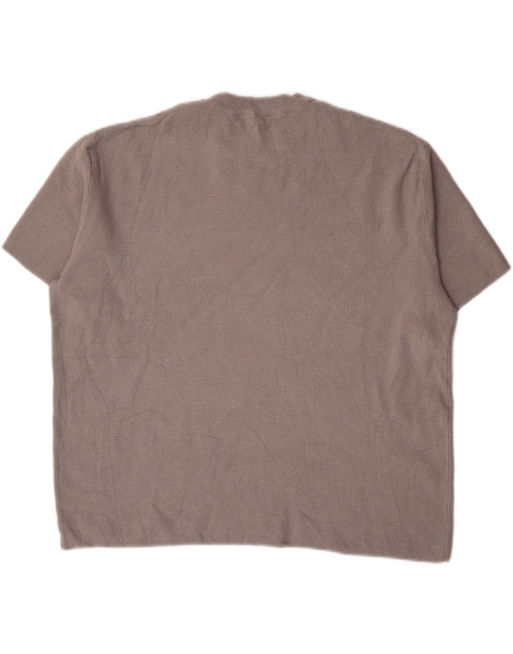 Zara Mens T-Shirt Top Medium Grey