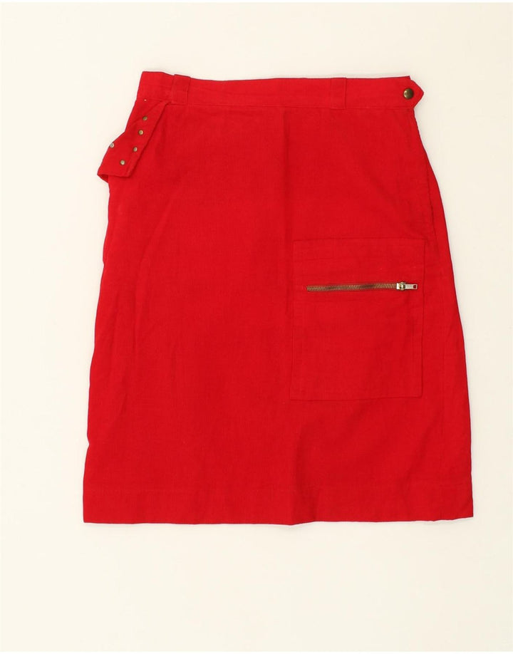 VINTAGE Womens Corduroy Skirt W28 Medium  Red | Vintage Vintage | Thrift | Second-Hand Vintage | Used Clothing | Messina Hembry 