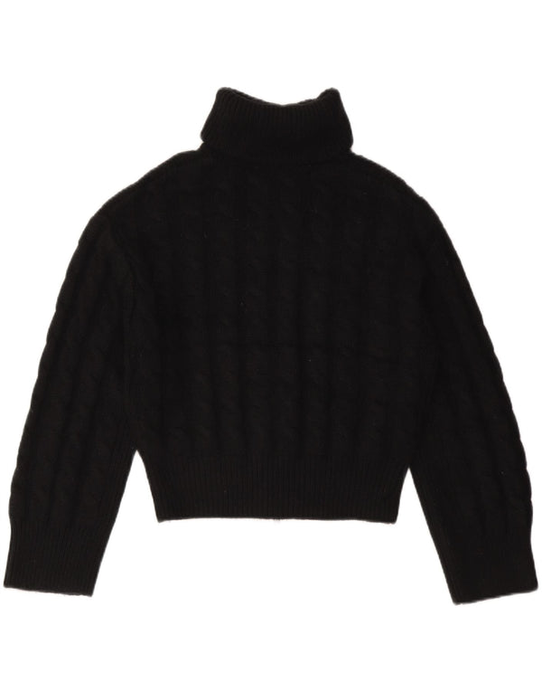Cos Cardigan court surdimensionné pour femme UK 10 Petite laine noire