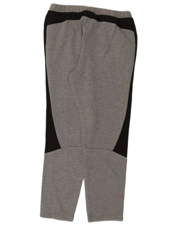 Pantaloni da tuta da uomo Puma in cotone color block grigio medio