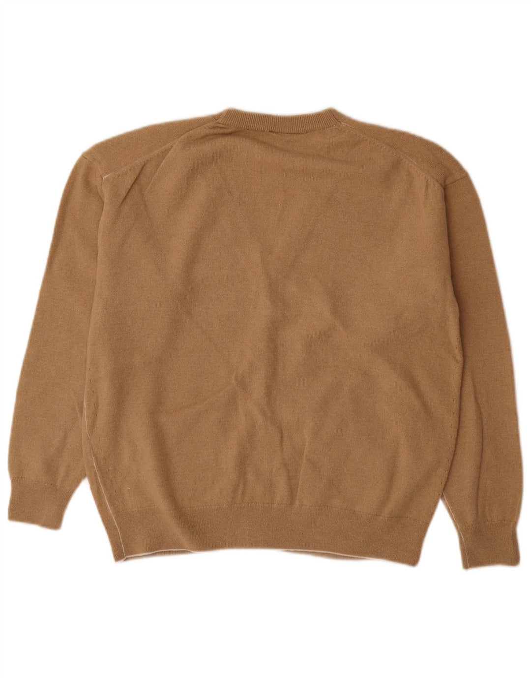 Lacoste Womens Cardigan Sweater Size 38 Medium Beige Wool