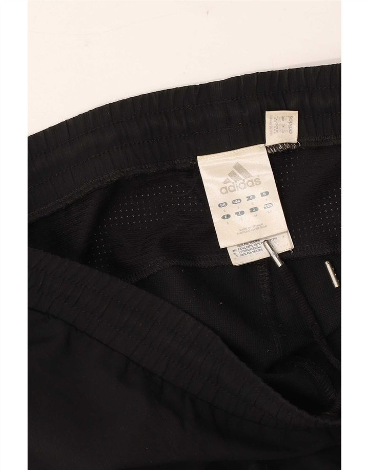 Adidas Mens Tracksuit Trousers Small Black Polyester