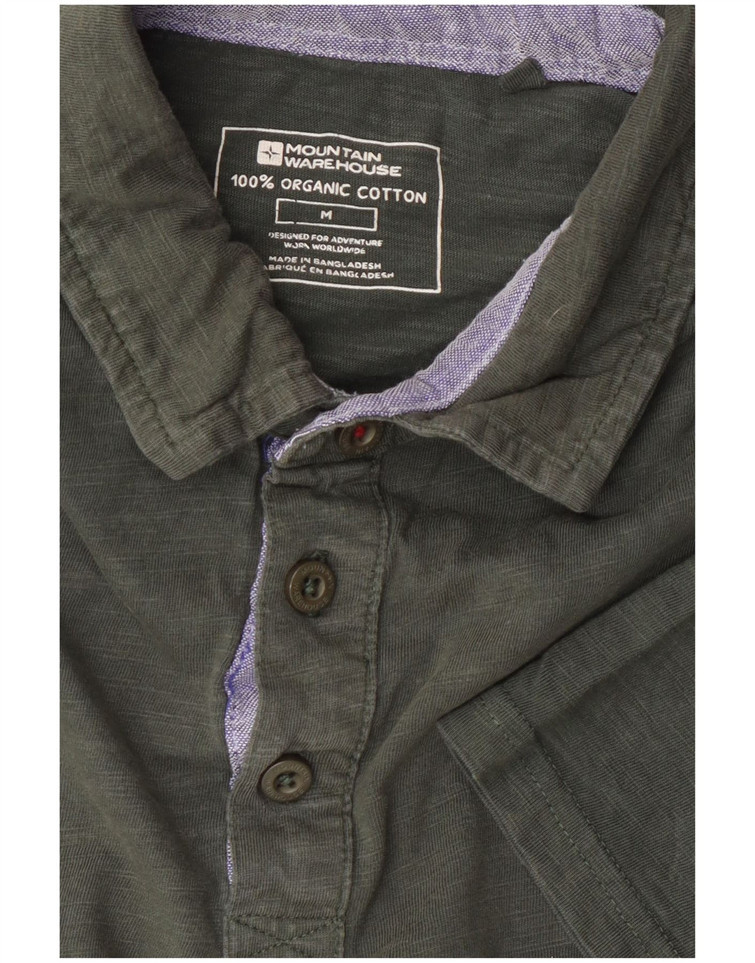 Mountain Warehouse Mens Polo Shirt Medium Khaki Cotton