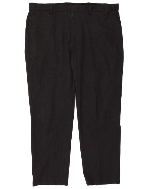 Marks & Spencer Herre Regular Fit Chinobukser W38 L29 Sort polyester