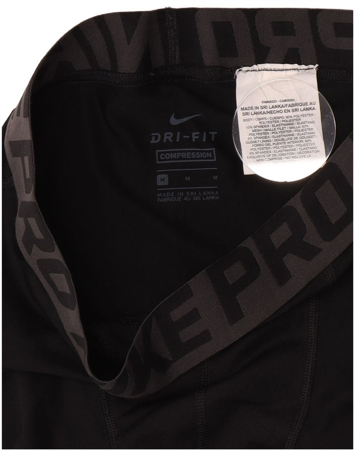 Nike Boys Compression Graphic Leggings 10-11 Years Medium Black Polyester