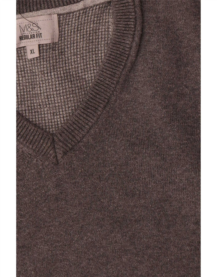 Marks & Spencer Mens Regular Fit Vest Tank Top XL Grey Cotton