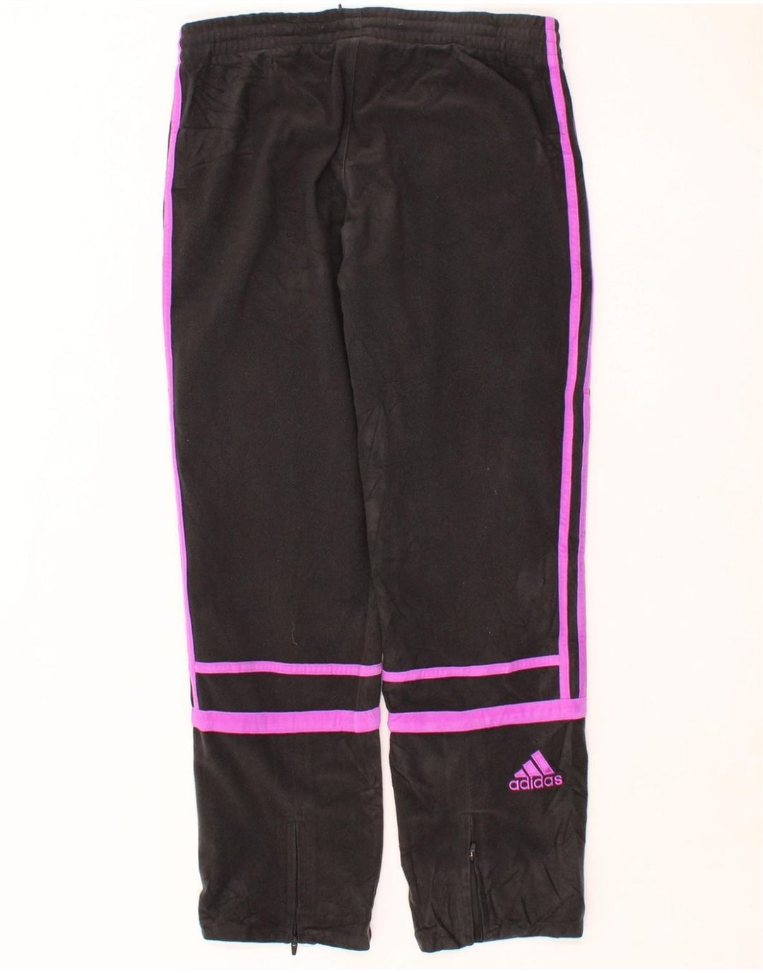 ADIDAS Womens Tracksuit Trousers UK 8 Small Black Polyester Vintage Adidas and Second-Hand Adidas from Messina Hembry 
