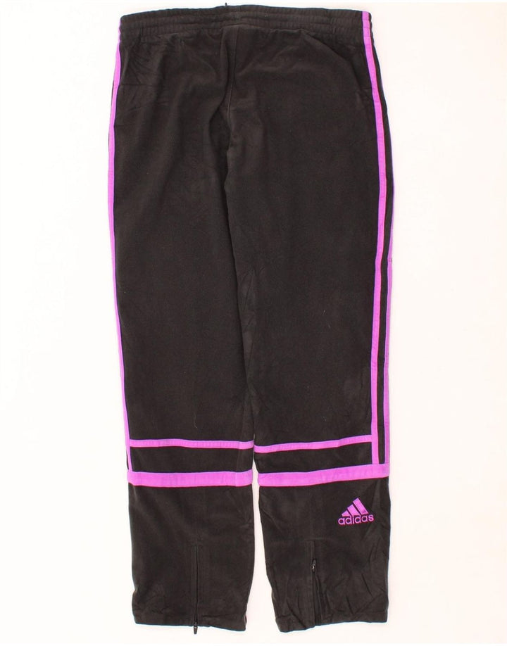 ADIDAS Womens Tracksuit Trousers UK 8 Small Black Polyester Vintage Adidas and Second-Hand Adidas from Messina Hembry 