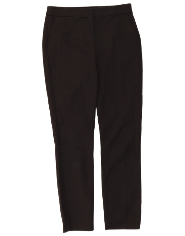 Zara Pantalones chinos ajustados de cintura alta para mujer EU 38 Small W28 L27 Negro