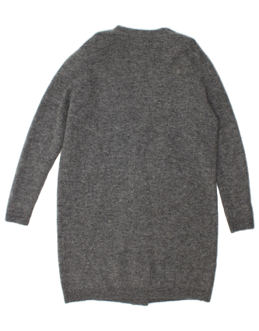 COS Womens Oversized Longline Open Cardigan Sweater UK 6 XS Grey Polyester Vintage Cos and Second-Hand Cos from Messina Hembry 