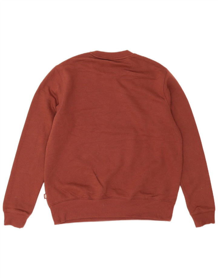 Dickies Mens Sweatshirt Jumper Medium Brown Cotton
