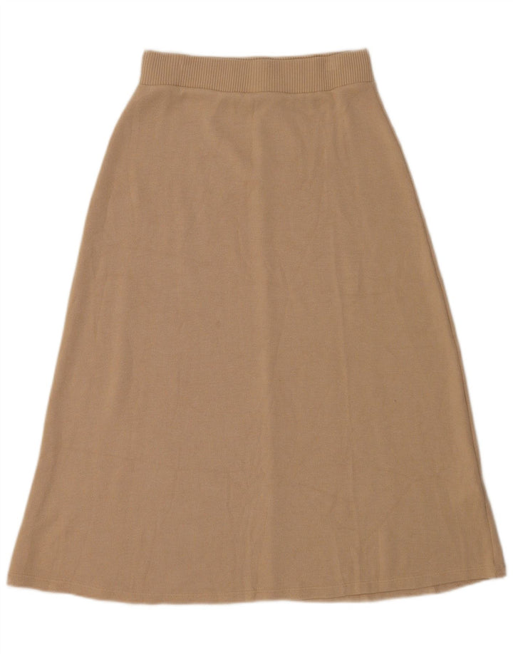 Gonna longuette Zara da donna media W28 in viscosa beige