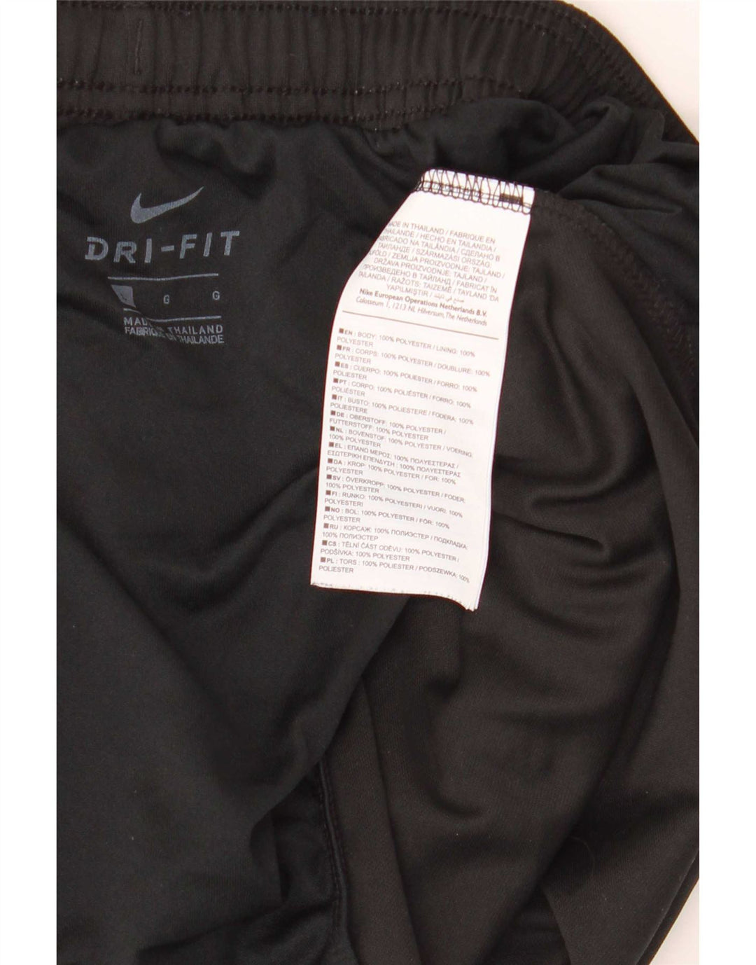 Nike Herren Dri Fit Sportshorts, groß, aus schwarzem Polyester
