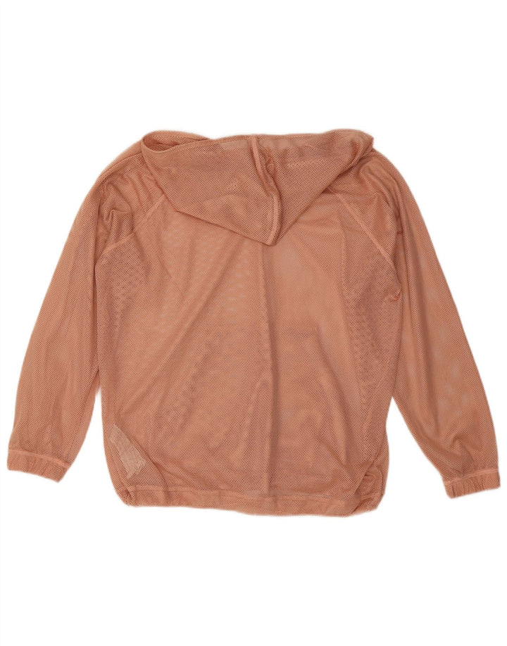 Zara Womens Oversized Hooded Pullover Tracksuit Top Jacket UK 10 Small Pink