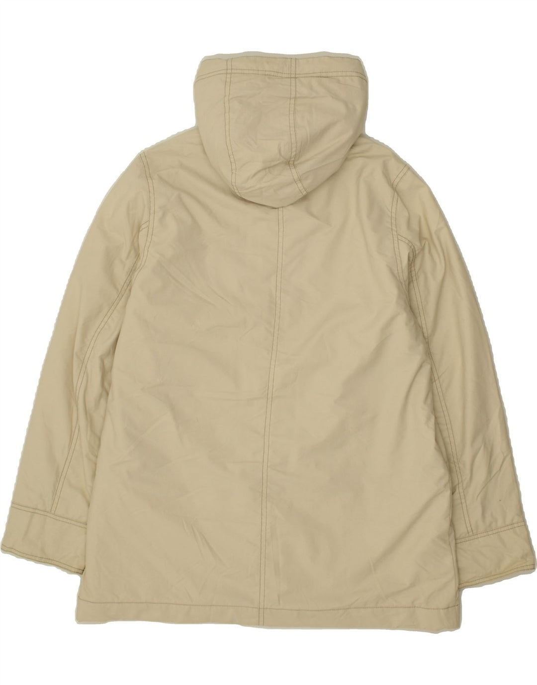 EDDIE BAUER Womens Hooded Utility Jacket UK 10 Small Beige Nylon Vintage Eddie Bauer and Second-Hand Eddie Bauer from Messina Hembry 
