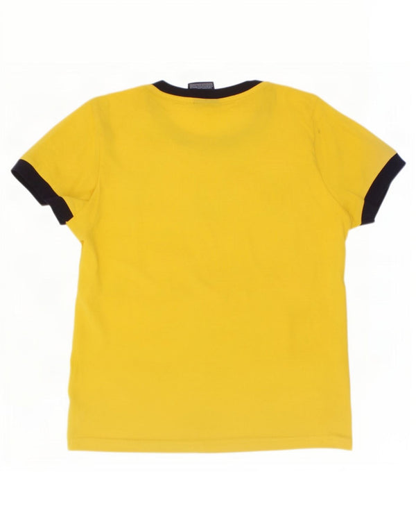 Champion Boys Graphic T-Shirt Top 9-10 Years Medium Yellow Cotton