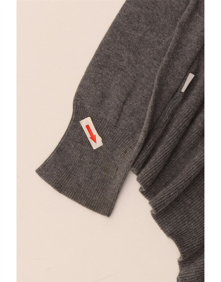 Fila Mens Boat Neck Jumper Sweater Small Grey Cotton