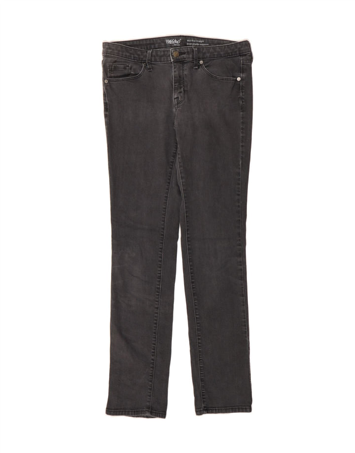 MOSSIMO Womens Mid Rise Straight Jeans US 8 Medium W32 L29 Grey Cotton Vintage Mossimo and Second-Hand Mossimo from Messina Hembry 