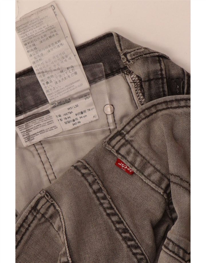 Męskie jeansy Levi's 511 Slim W31 L30 Szara bawełna