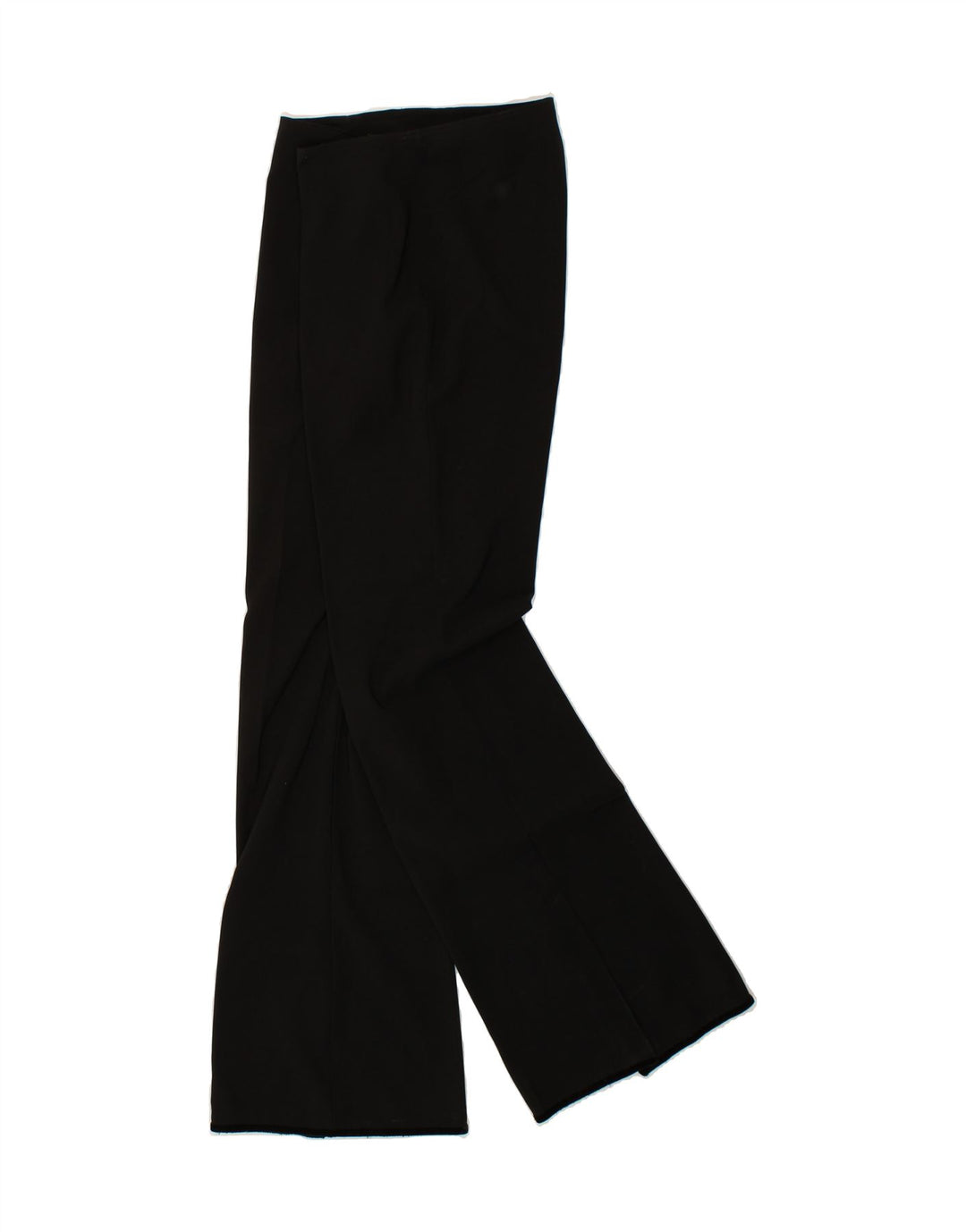 VINTAGE Womens Flare Suit Trousers EU 40 Medium W34 L33 Black Polyester Vintage Vintage and Second-Hand Vintage from Messina Hembry 
