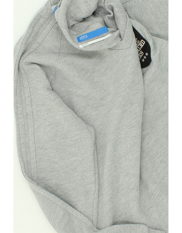 ADIDAS Mens Sweatshirt Jumper Small Grey Cotton Vintage Adidas and Second-Hand Adidas from Messina Hembry 