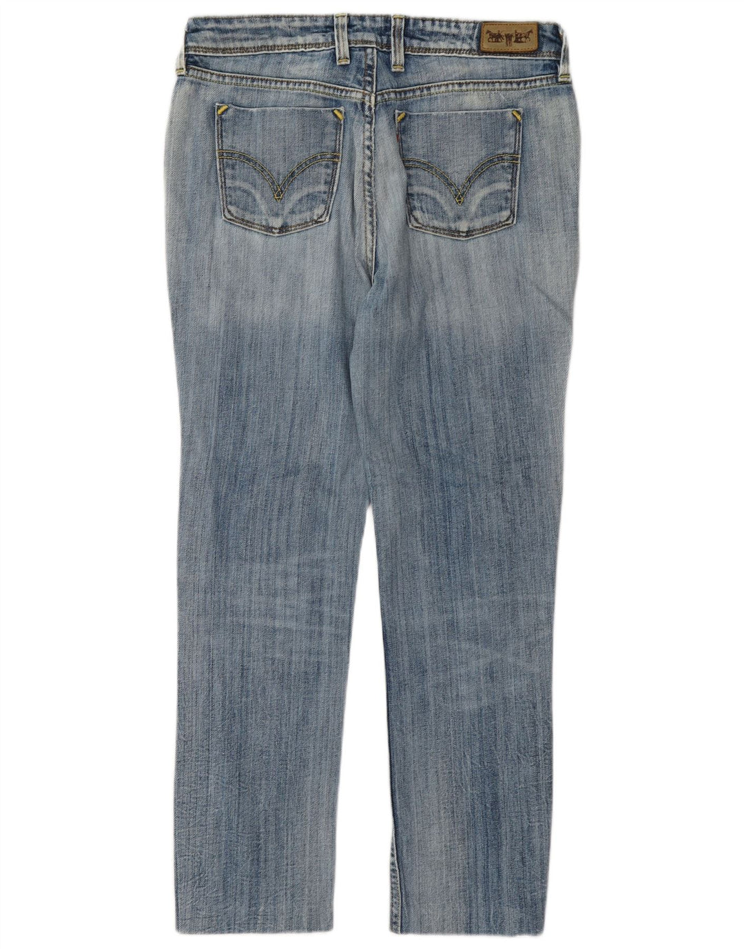 Levi's Womens 627 Crop Straight Jeans W30 L26 Blue