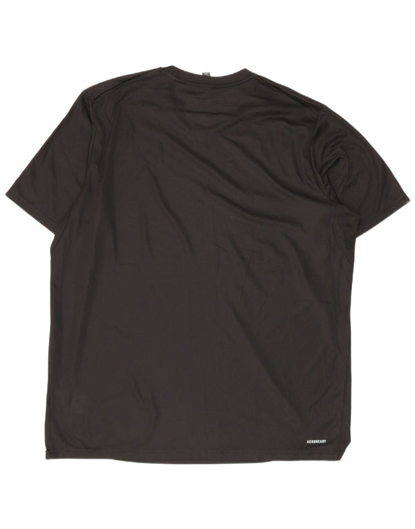 Adidas Męski T-shirt Aeroready Top XL Czarny Poliester