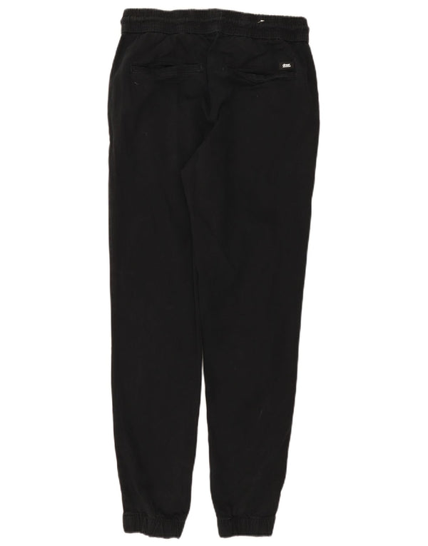 Zara Mens Joggers Pantalones Casuales Pequeño W30 L28 Algodón Negro
