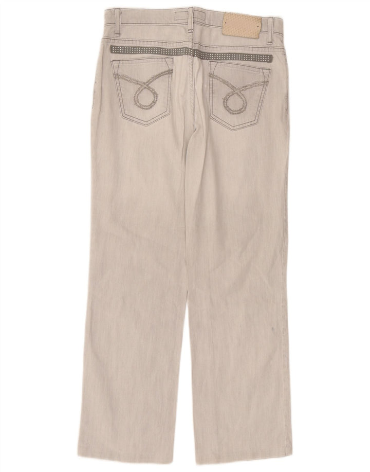 Trussardi Womens Straight Jeans W30 L27 Grey Cotton