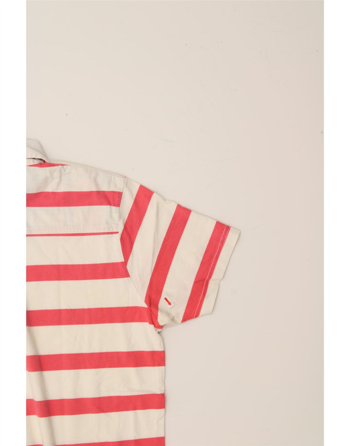 GANT Mens Polo Shirt Small Red Striped Cotton Vintage Gant and Second-Hand Gant from Messina Hembry 