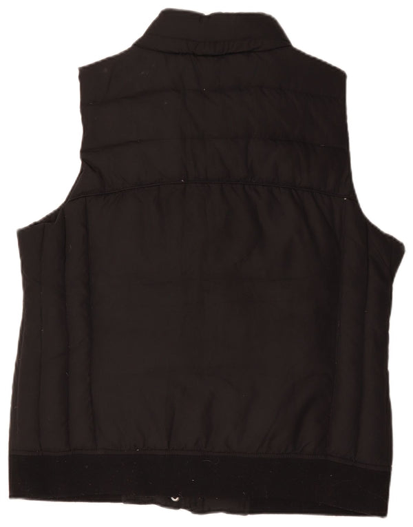 John Lewis Womens Padded Gilet UK 16 Large Black Polyester