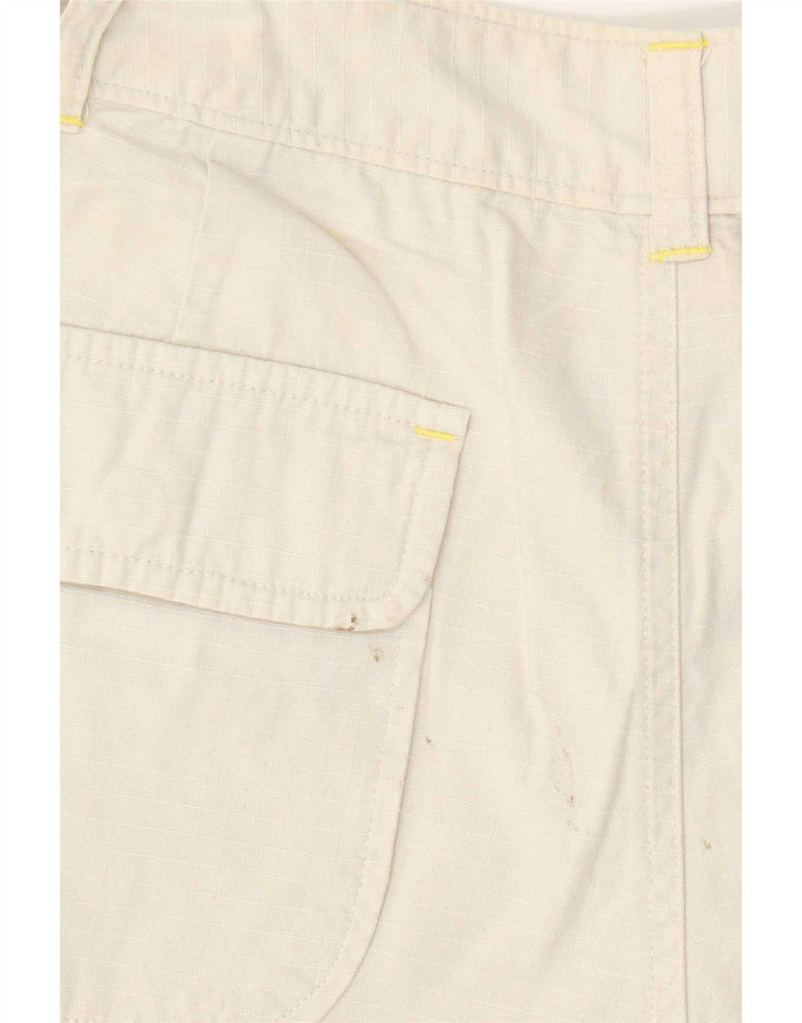 Gap Womens Chino Shorts US 8 Medium W28 Beige Check Cotton