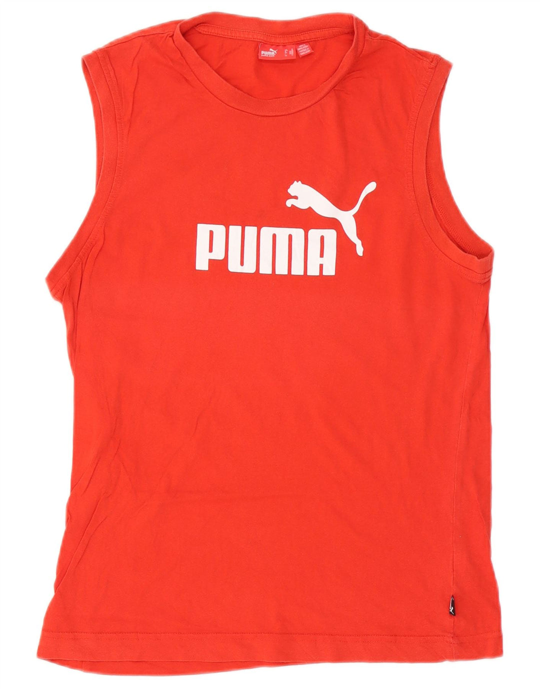 Puma Débardeur Graphic Homme Rouge Moyen Coton
