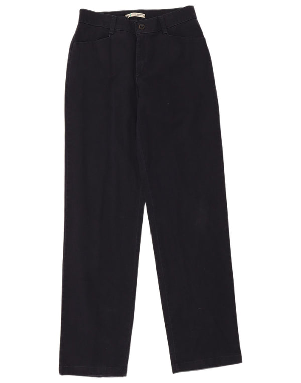 Lee Womens Straight Casual Trousers US 6 Medium W29 L33 Navy Blue Classic