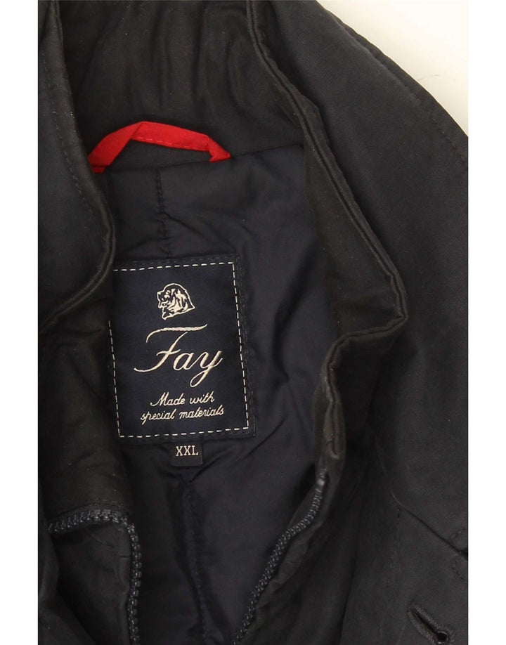 Fay Manteau Homme UK 44 2XL Bleu Marine