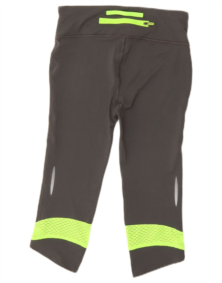 UNDER ARMOUR Womens Capri Leggings UK 8 Small  Grey Colourblock