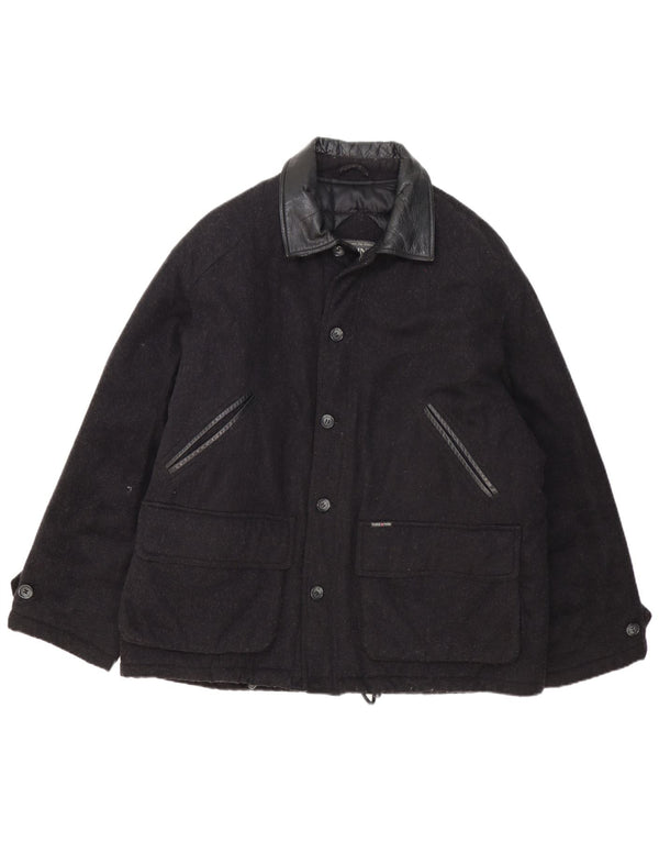 Giacca a vento da uomo Think Pink IT 54 2XL Lana nera