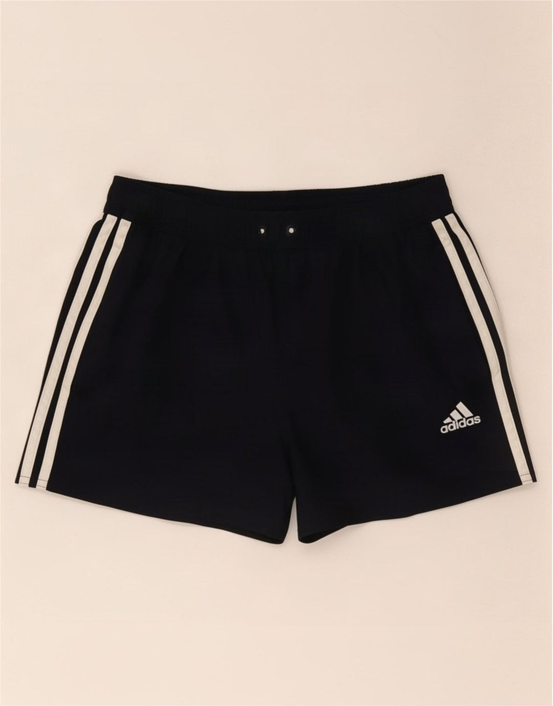 Pantaloncini sportivi da uomo Adidas medi neri in poliestere