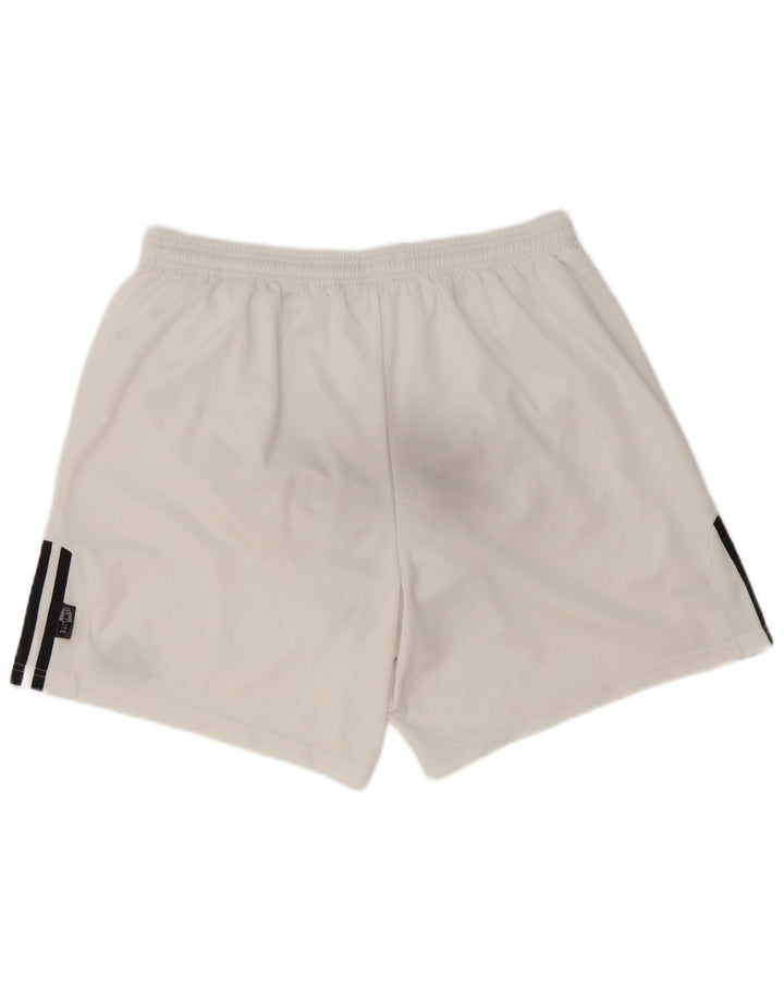 Adidas Short de sport pour homme Large Blanc Colorblock Polyester