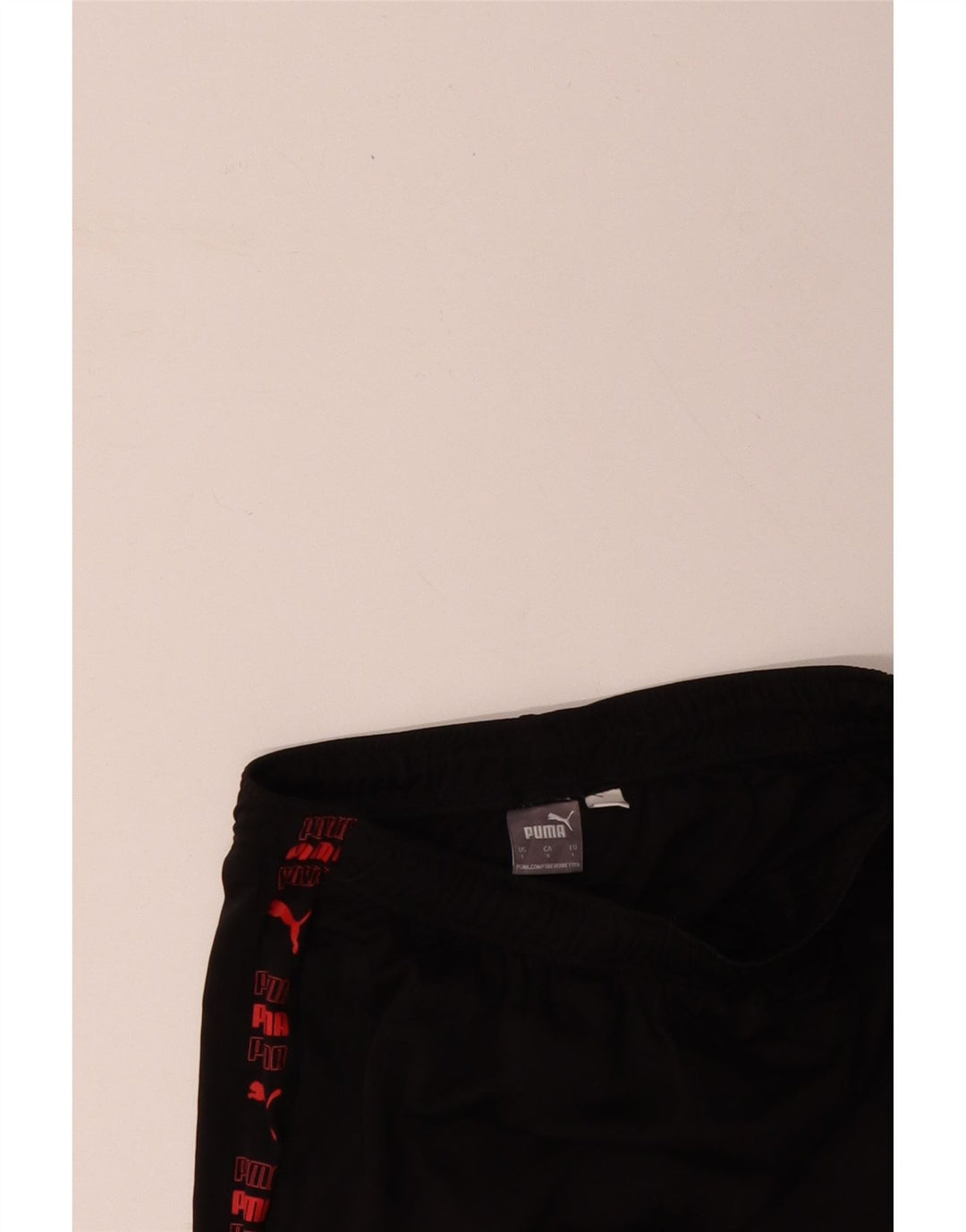 PUMA Mens Graphic Sport Shorts Large  Black Polyester