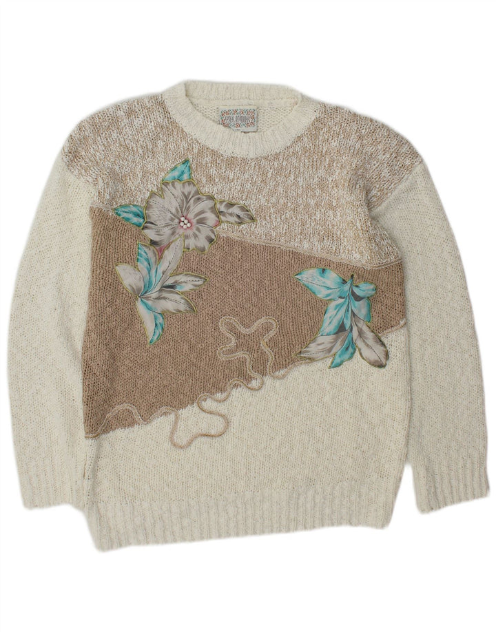 Paramour Womens Crew Neck Jumper Sweater UK 16 Large Multicoloured Floral