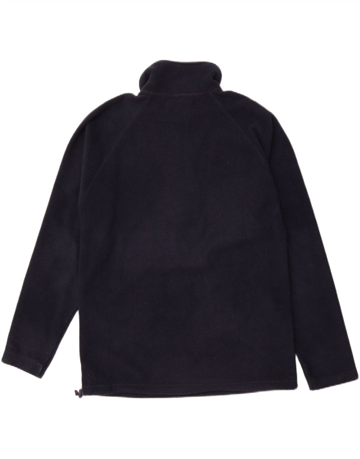 KAPPA Mens Zip Neck Fleece Jumper Medium Navy Blue Polyester