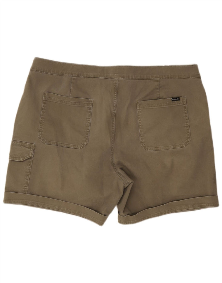 Columbia Active Cargo Shorts til mænd W38 XL Khaki Bomuld