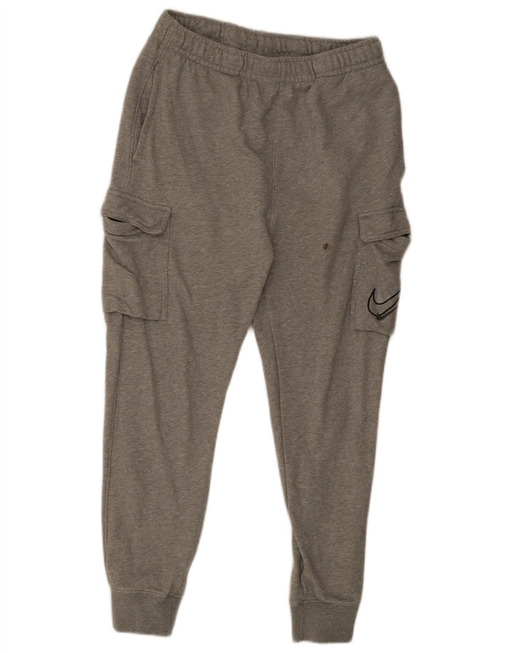 Pantaloni da jogging Nike Graphic Cargo da uomo in cotone grigio medio