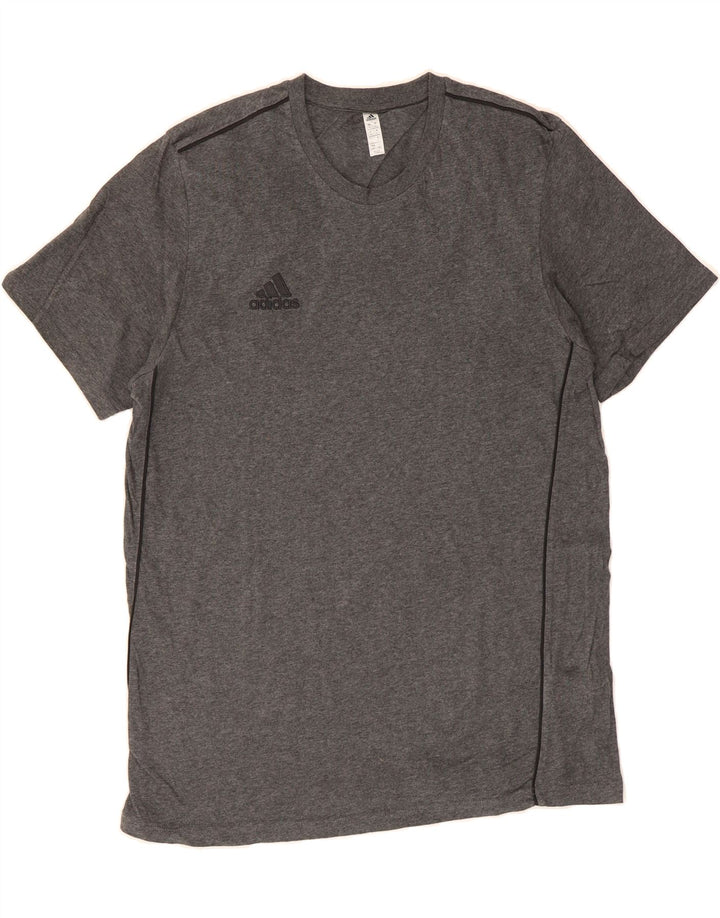 ADIDAS Mens T-Shirt Top Large Grey Cotton Vintage Adidas and Second-Hand Adidas from Messina Hembry 