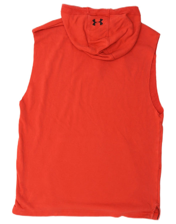 Under Armour Pull à Capuche Graphique sans Manches Homme Rouge Large