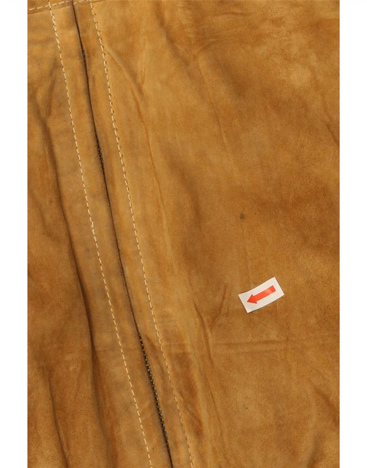 Vintage muška bomber jakna od brušene kože IT 50 Large Beige