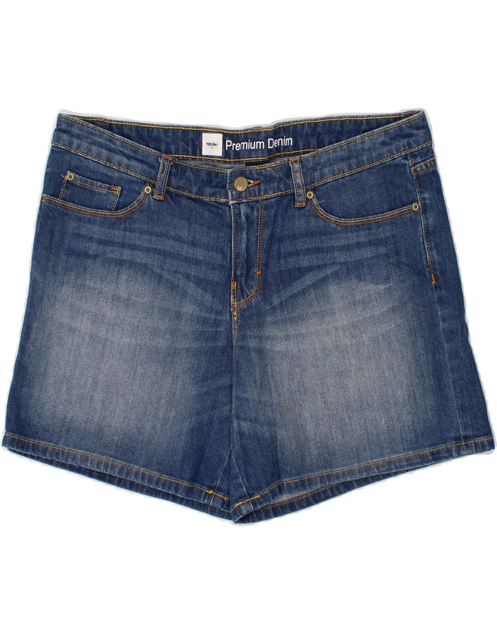 MOSSIMO Womens Denim Shorts US 12 Large W34 Blue Cotton Vintage Mossimo and Second-Hand Mossimo from Messina Hembry 