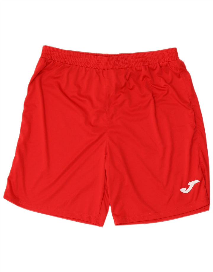 Joma Sportshorts til mænd, store røde polyester