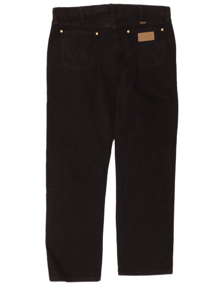 Wrangler Mens Straight Jeans W36 L30 Black